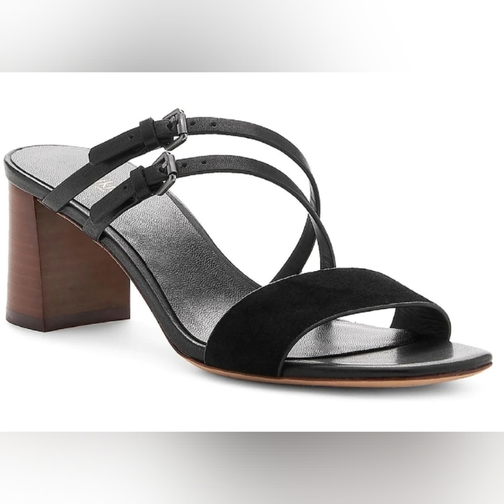 Botkier Women's Leather Slip On Heel Sandal-10